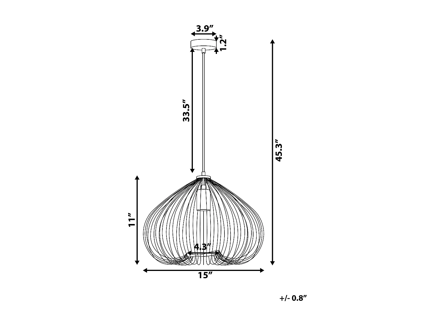 Lampe suspension TORDINO Métal Doré
