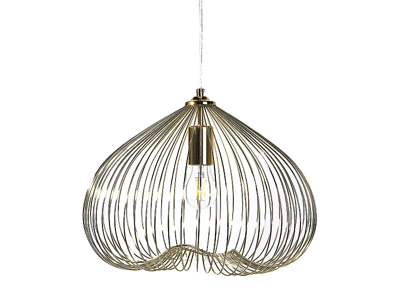 Pendelleuchte im industriellem Stil Metall gold Tordino