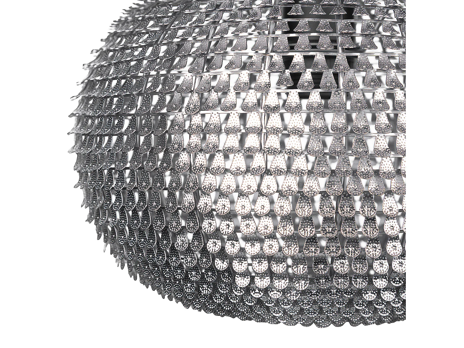 Lampe suspension REINE Métal Argenté