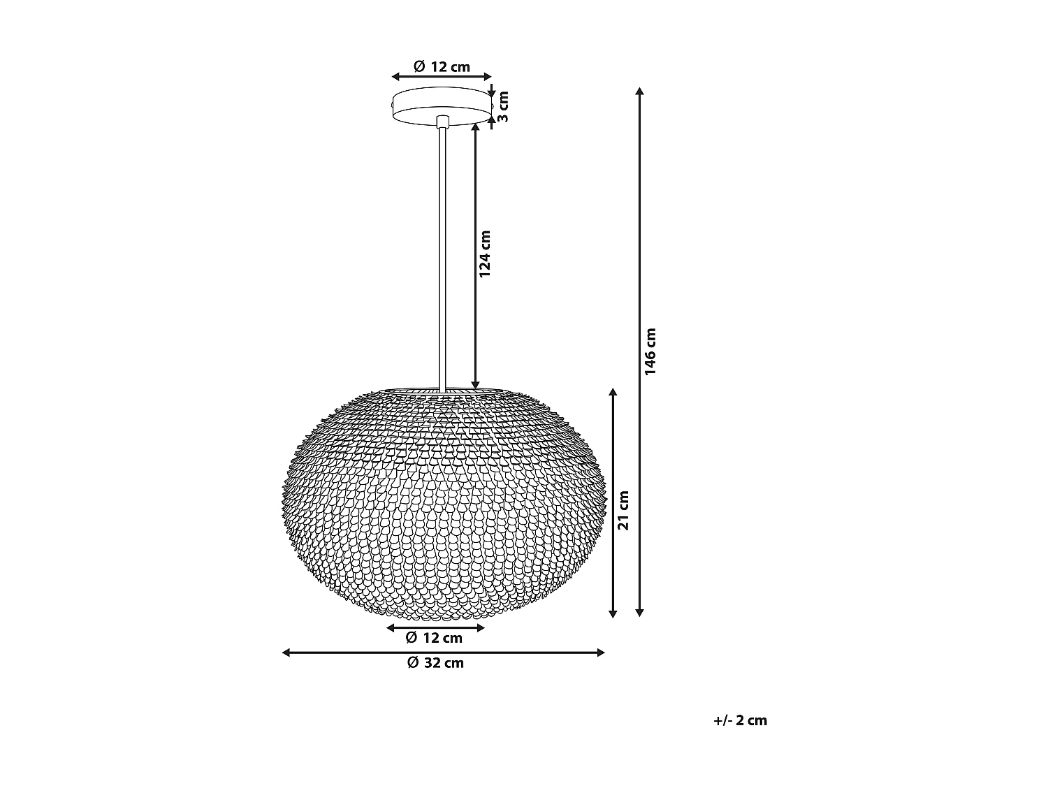 Lampa wisząca REINE Metal Srebrny