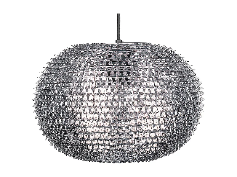 Lampe suspension REINE Métal Argenté