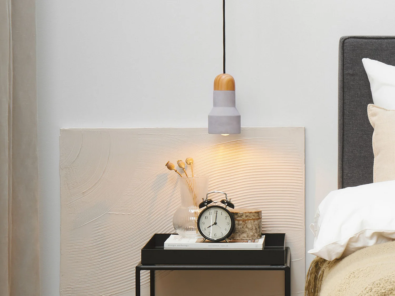 Hanglamp APURE Beton Grijs