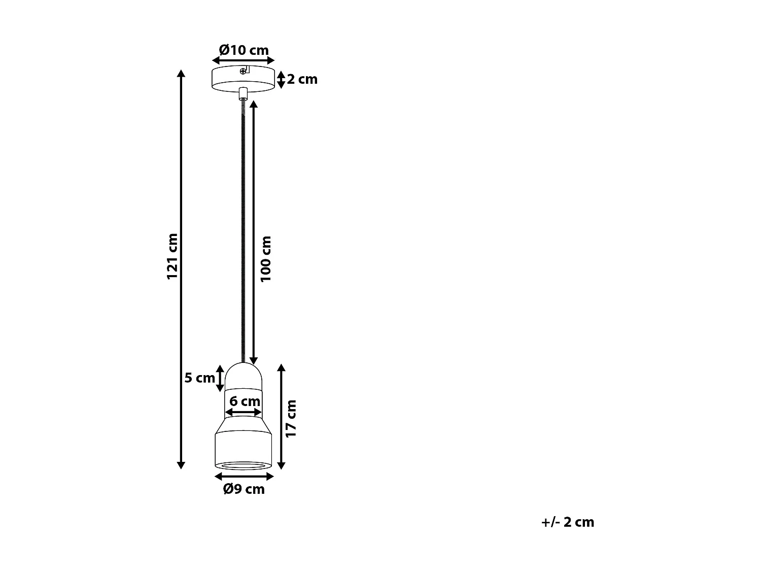 Hanglamp APURE Beton Grijs