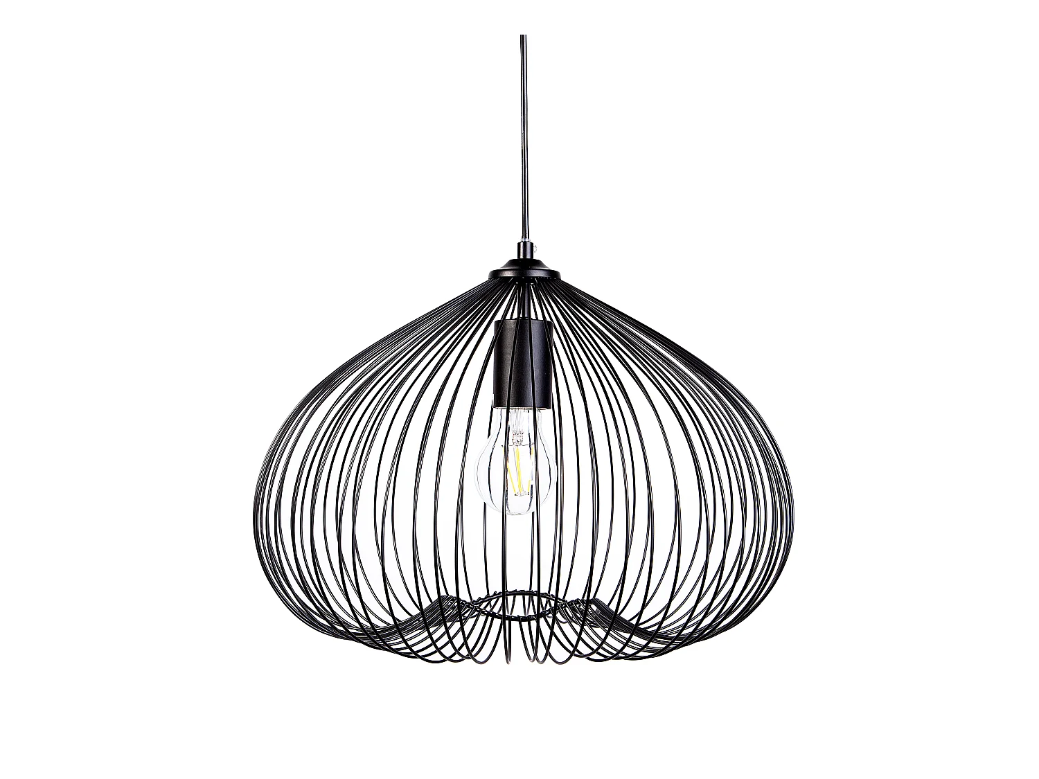 Lampe suspension TORDINO Métal Noir