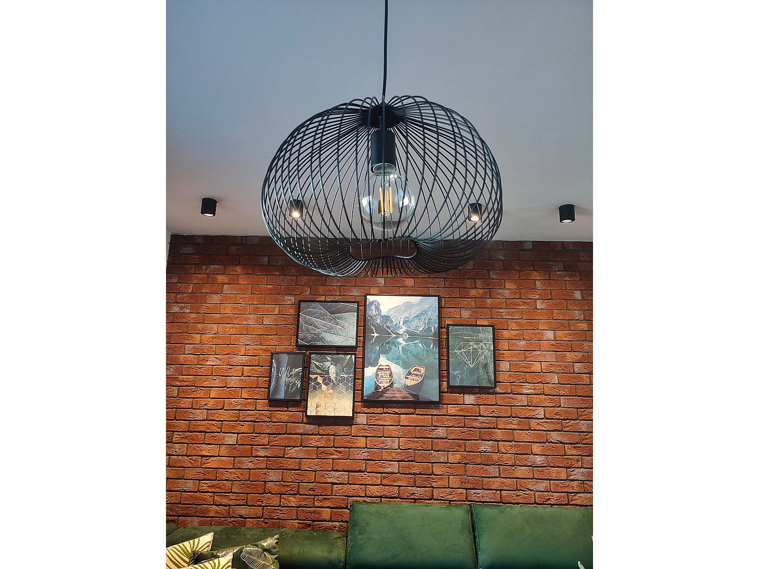 Pendant Lamp TORDINO Metal Black