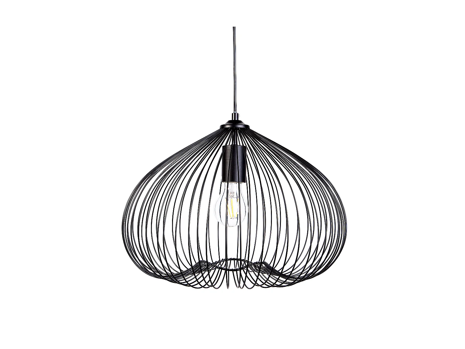 Lampe suspension TORDINO Métal Noir