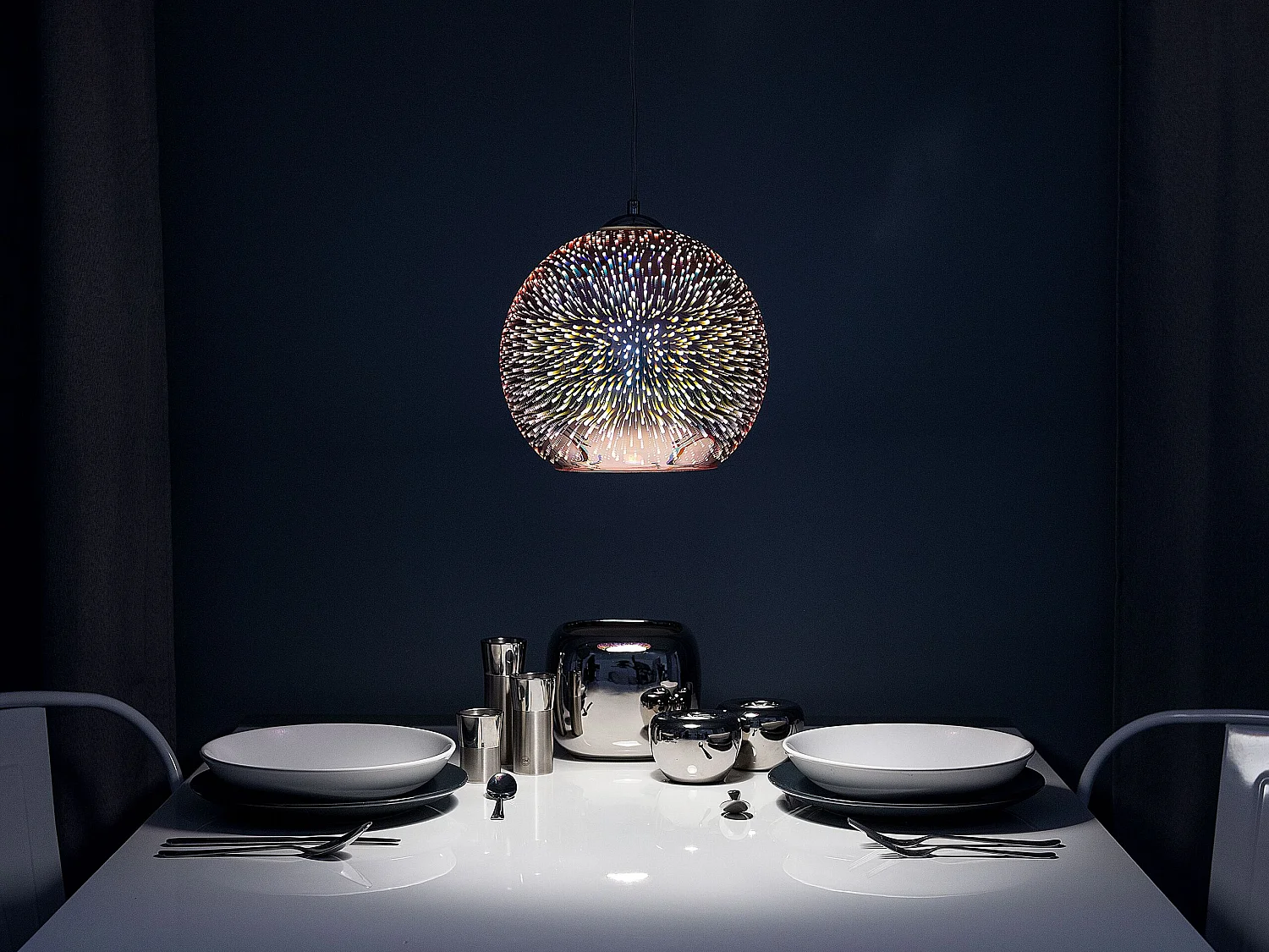 Lampe suspension SESSERA Verre Cuivré