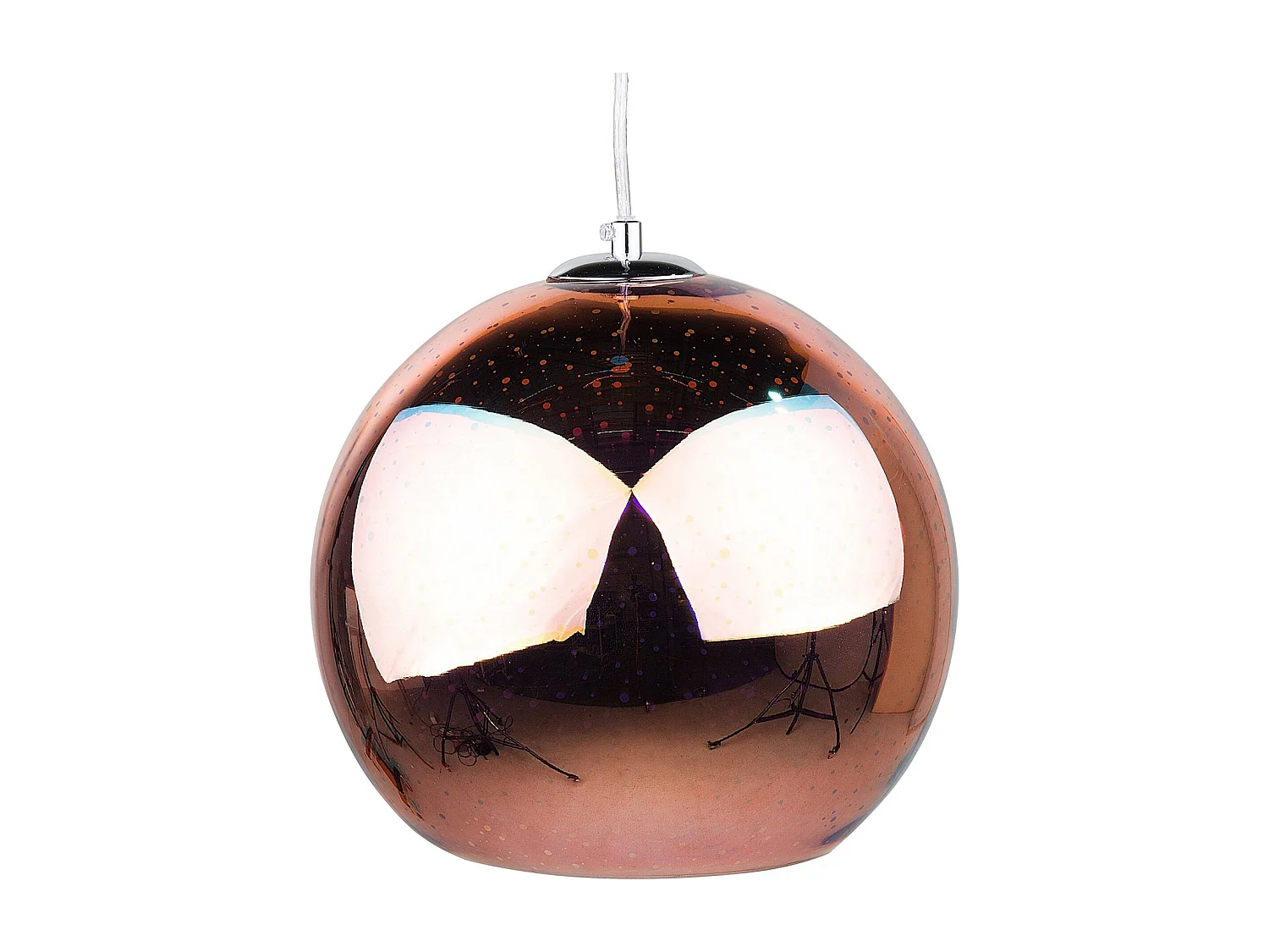 Hanglamp SESSERA Glas Koper