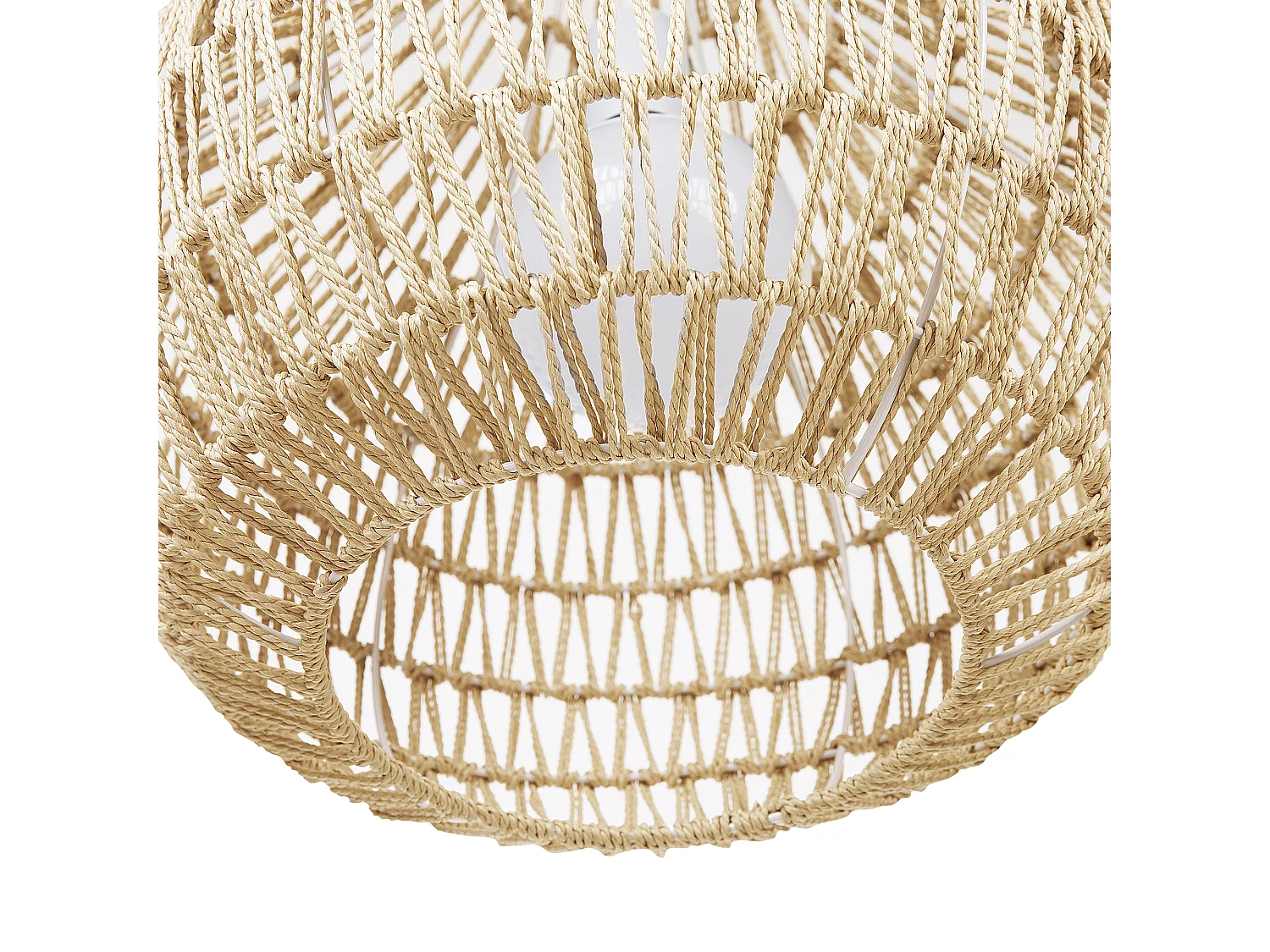 Lampe suspension MOLOPO Corde en papier Beige sable
