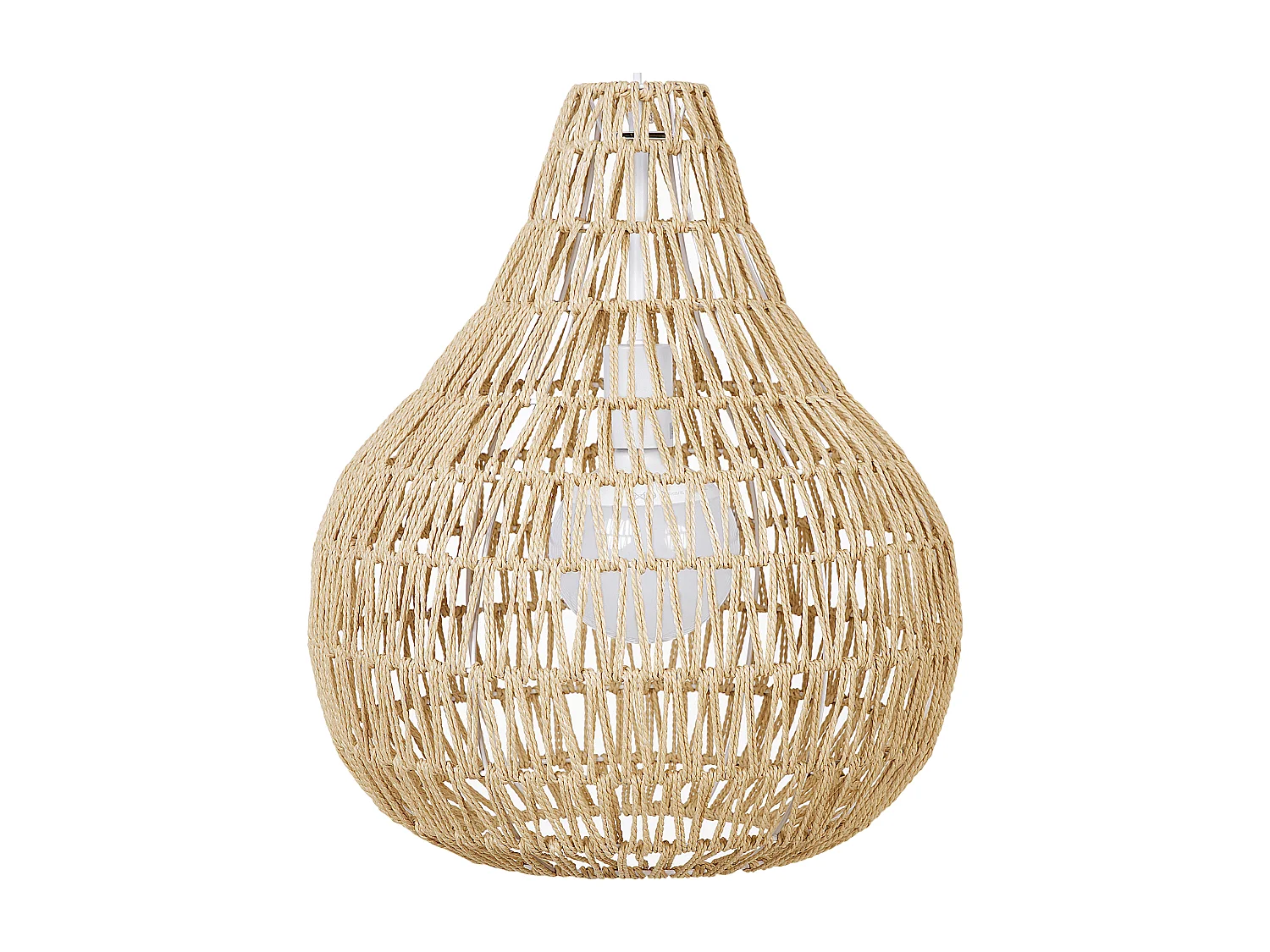 Lampe suspension MOLOPO Corde en papier Beige sable