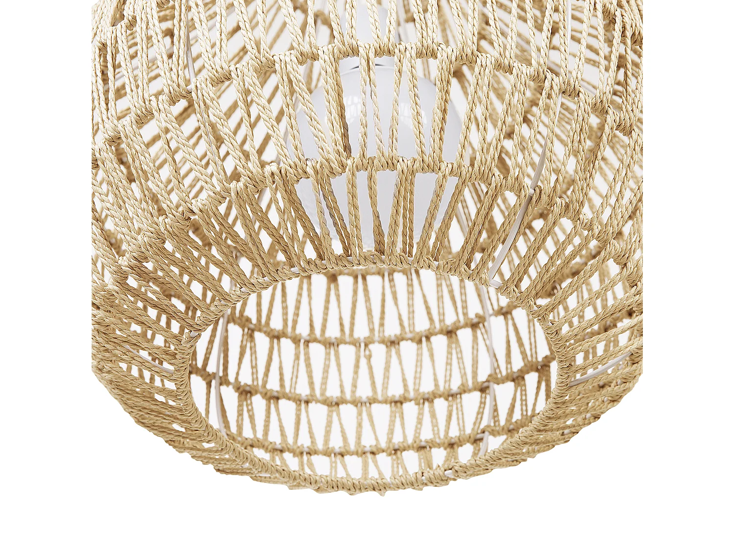 Lampe suspension MOLOPO Corde en papier Beige sable