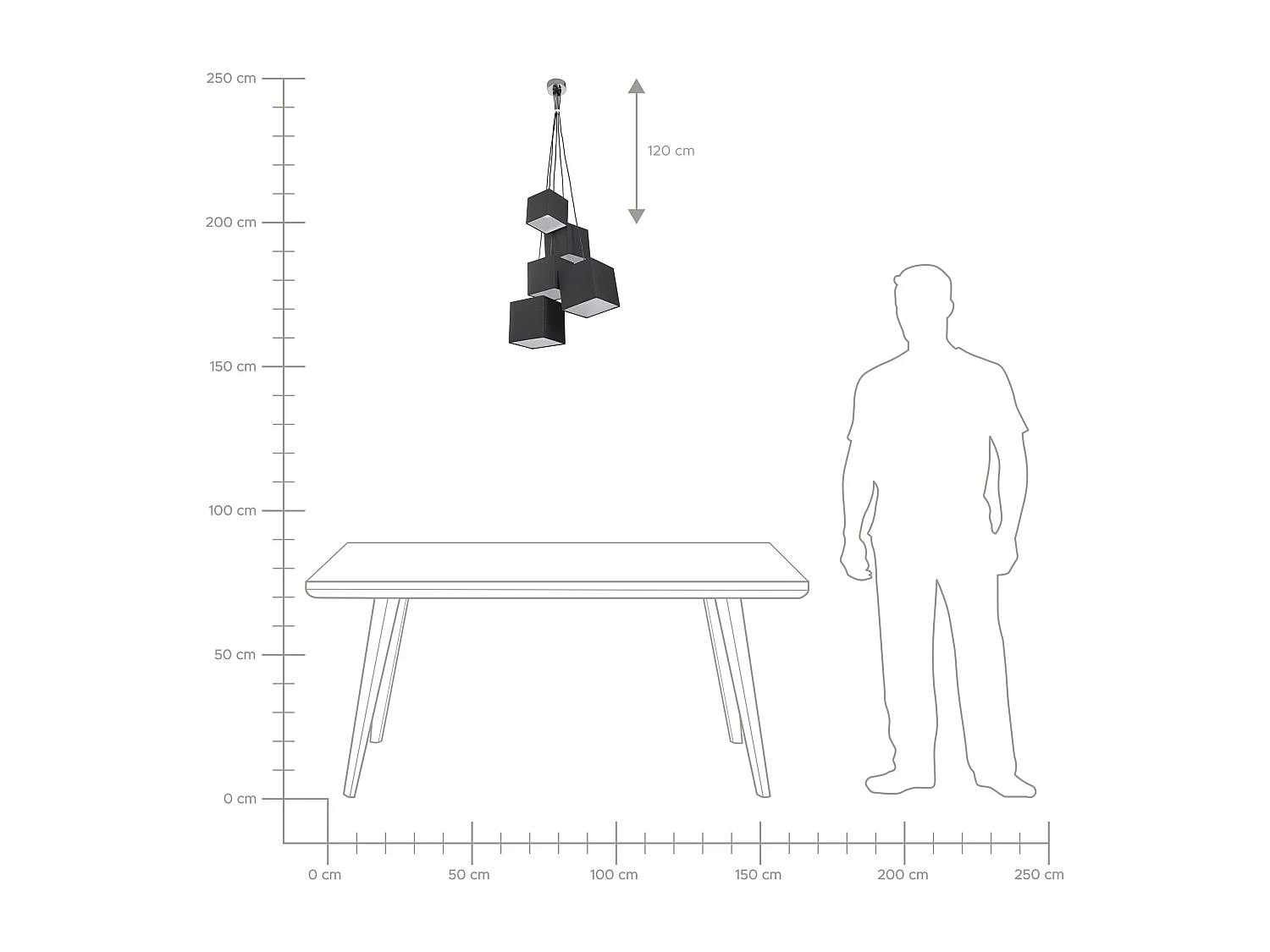 Hanglamp MESTA Zwart