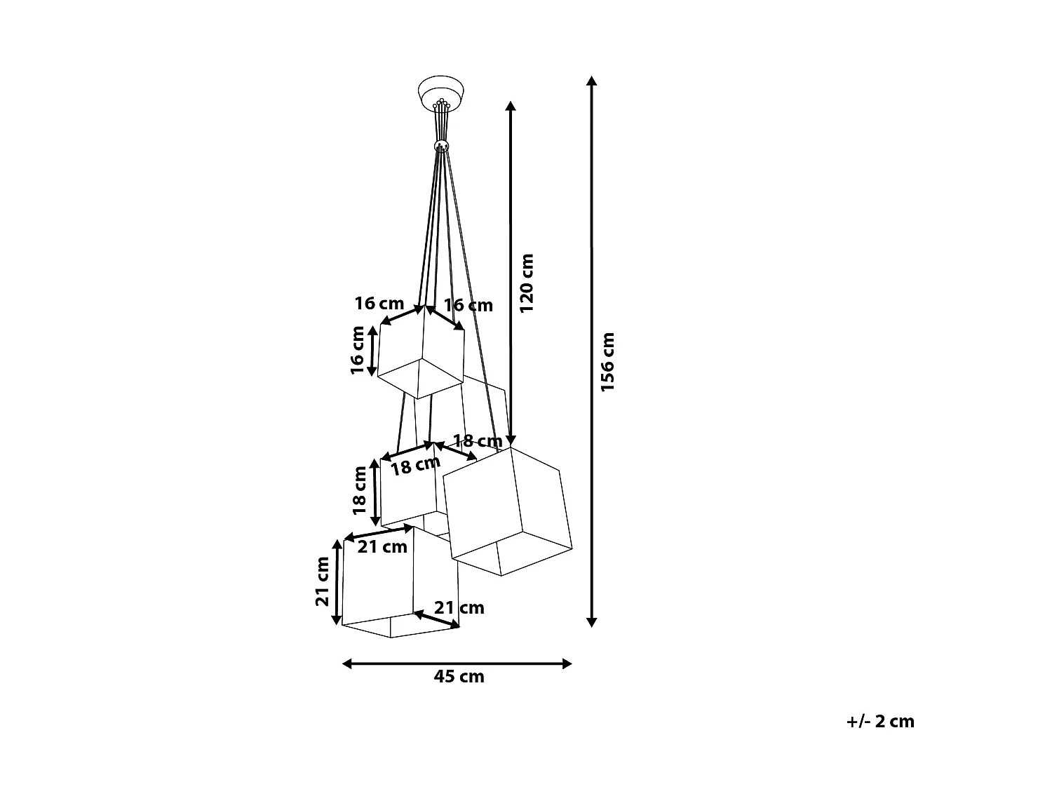 Lampe suspension MESTA Noir