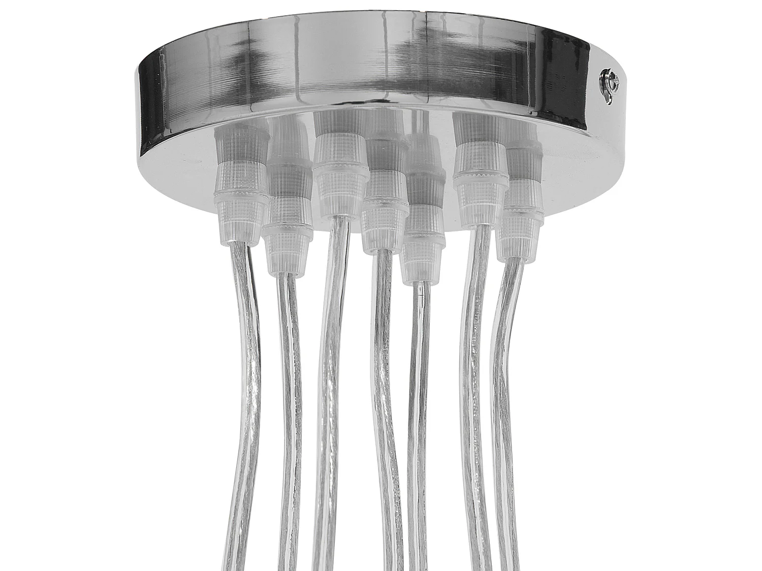 Trendy Hängeleuchte mit 7 Kugeln Pendelleuchte Metall Silber Olza