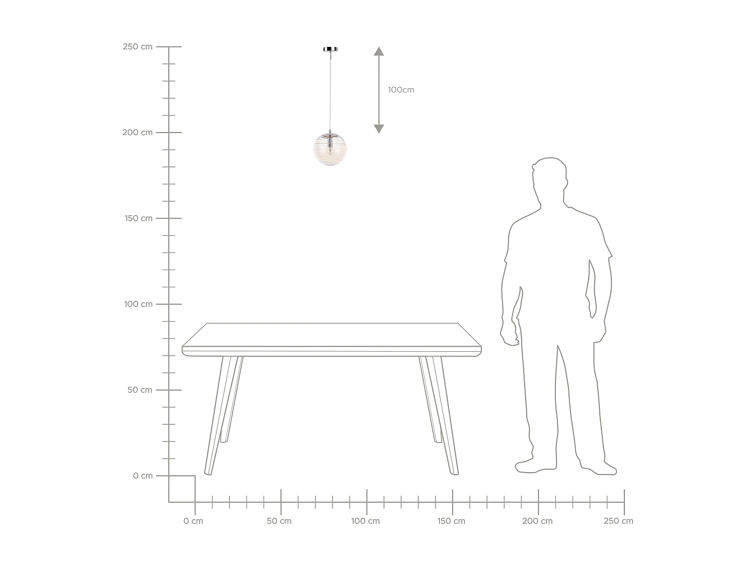 Hanglamp MIRNA Glas Goud