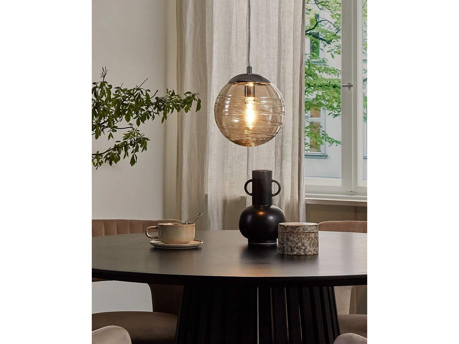 Lampadario MIRNA Vetro Oro