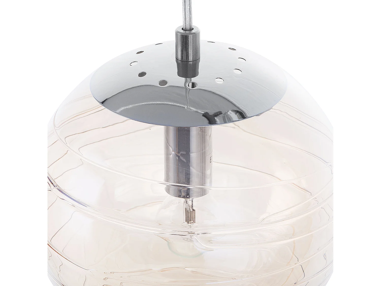 Lampe suspension MIRNA Verre Doré