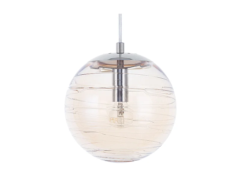 Lampe suspension MIRNA Verre Doré