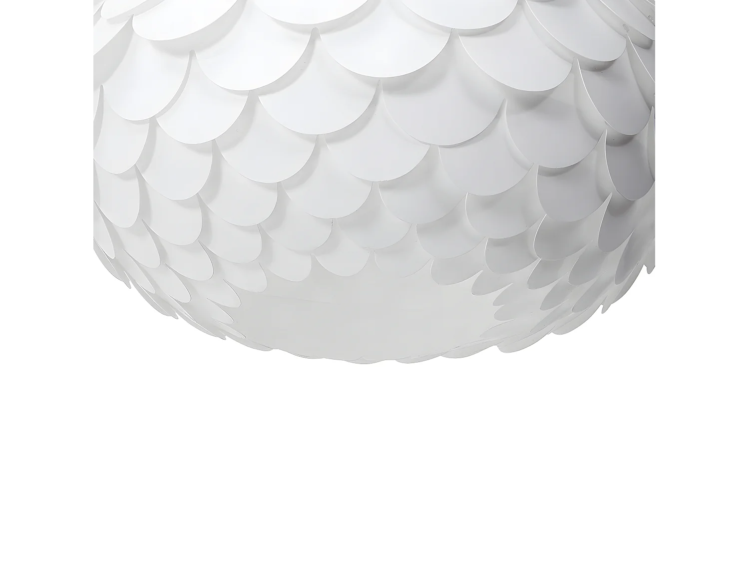 Stilvolle Pendelleuchte originelle Form Kunststoff weiß Erges