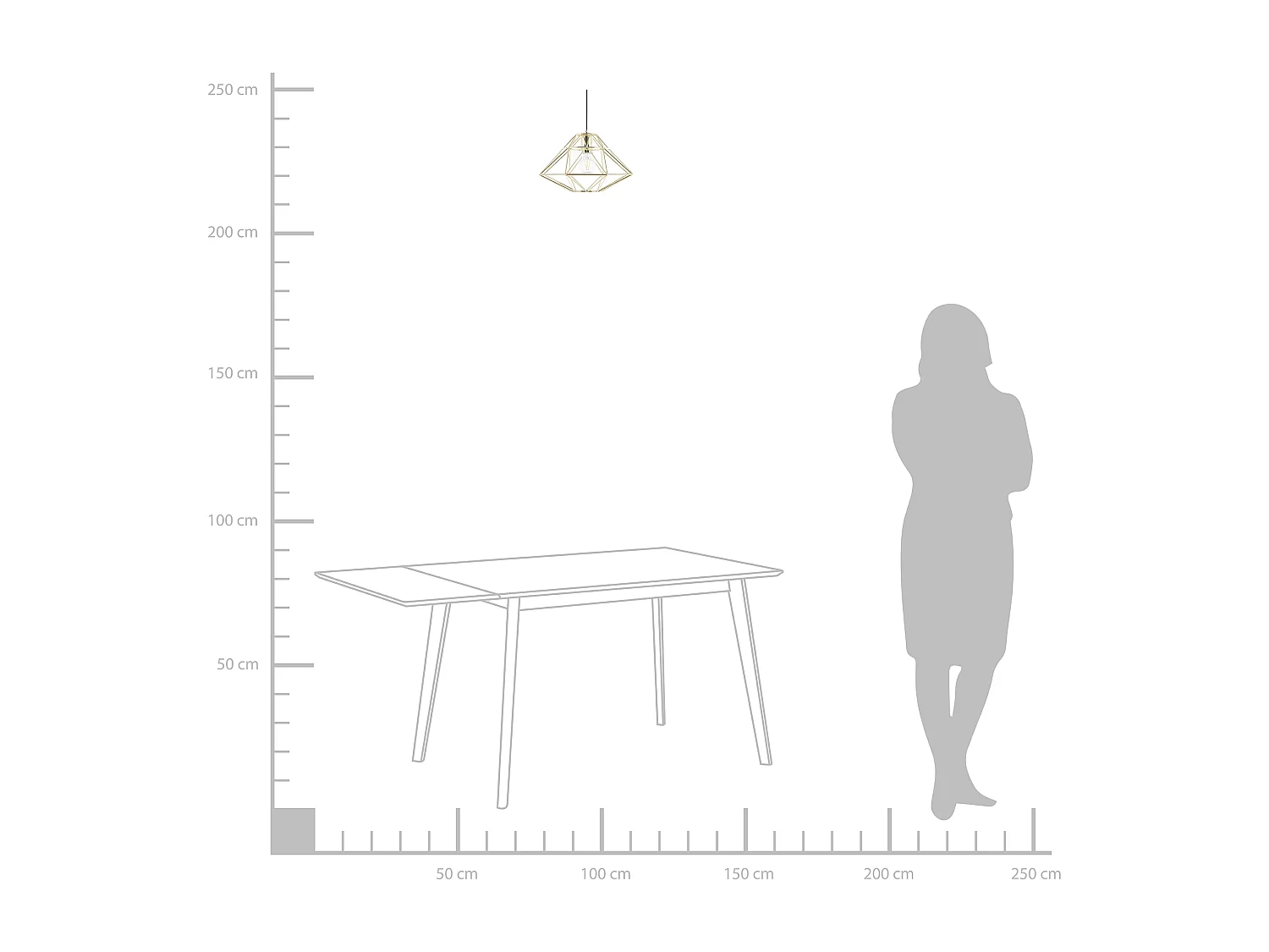 Lampa wisząca GUAM Metal Złoty