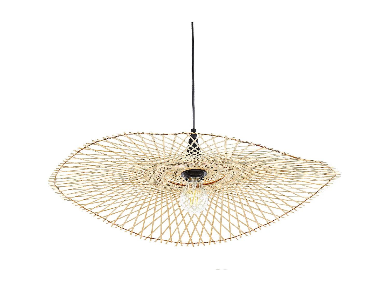 Lampe suspension FLOYD Bambou Marron clair