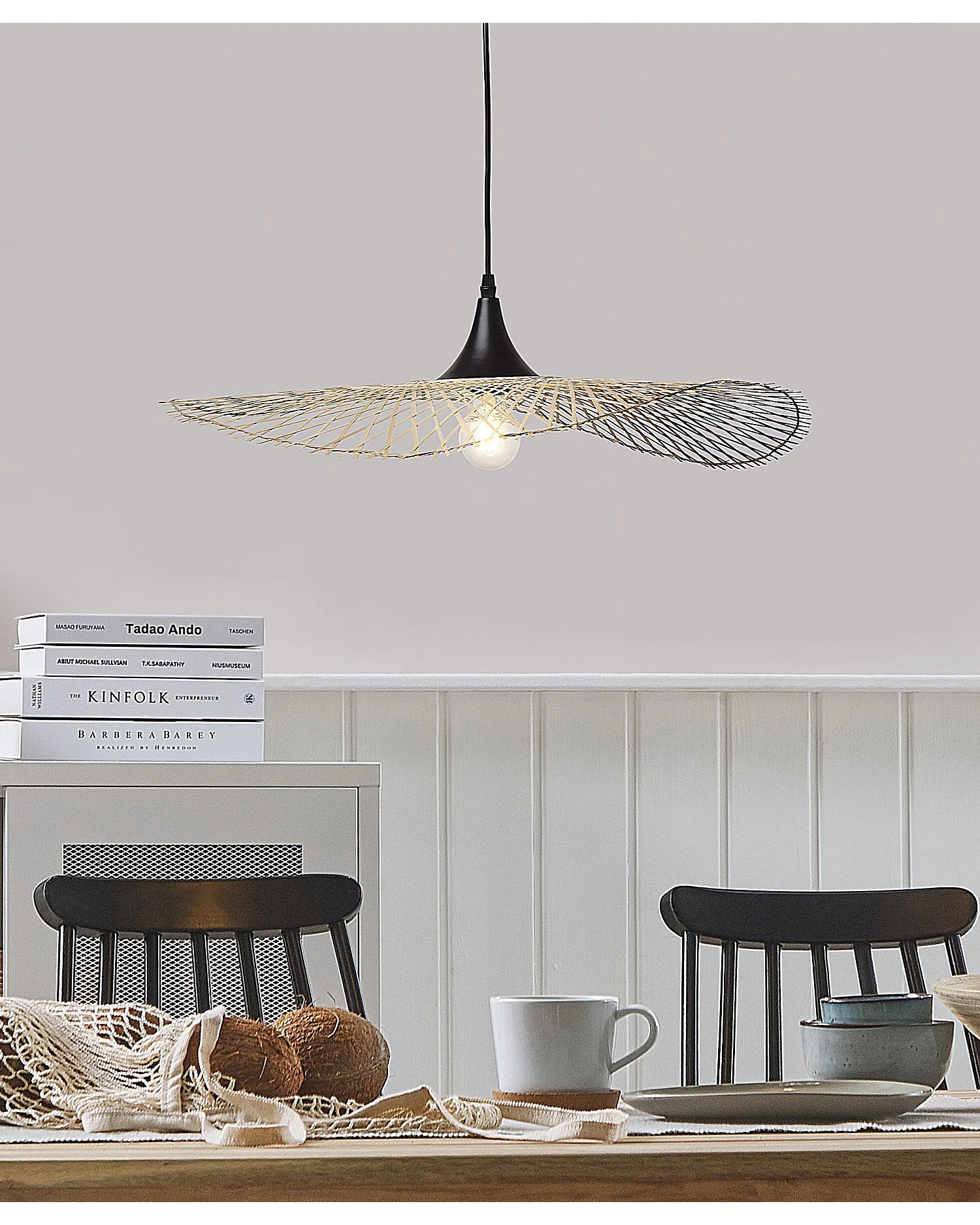Lampe suspension FLOYD Bambou Marron clair