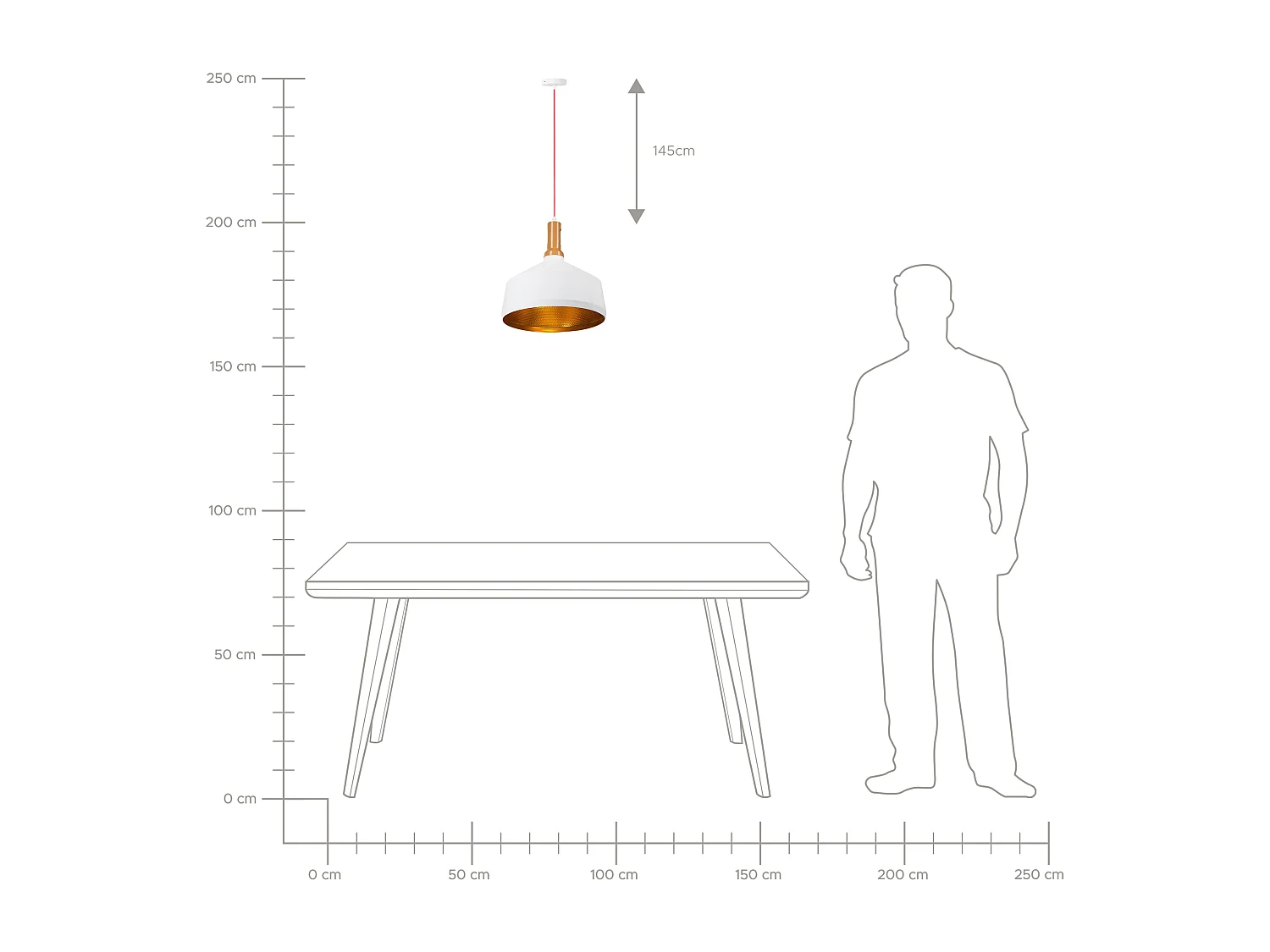 Lampe suspension SEPIK Métal Blanc