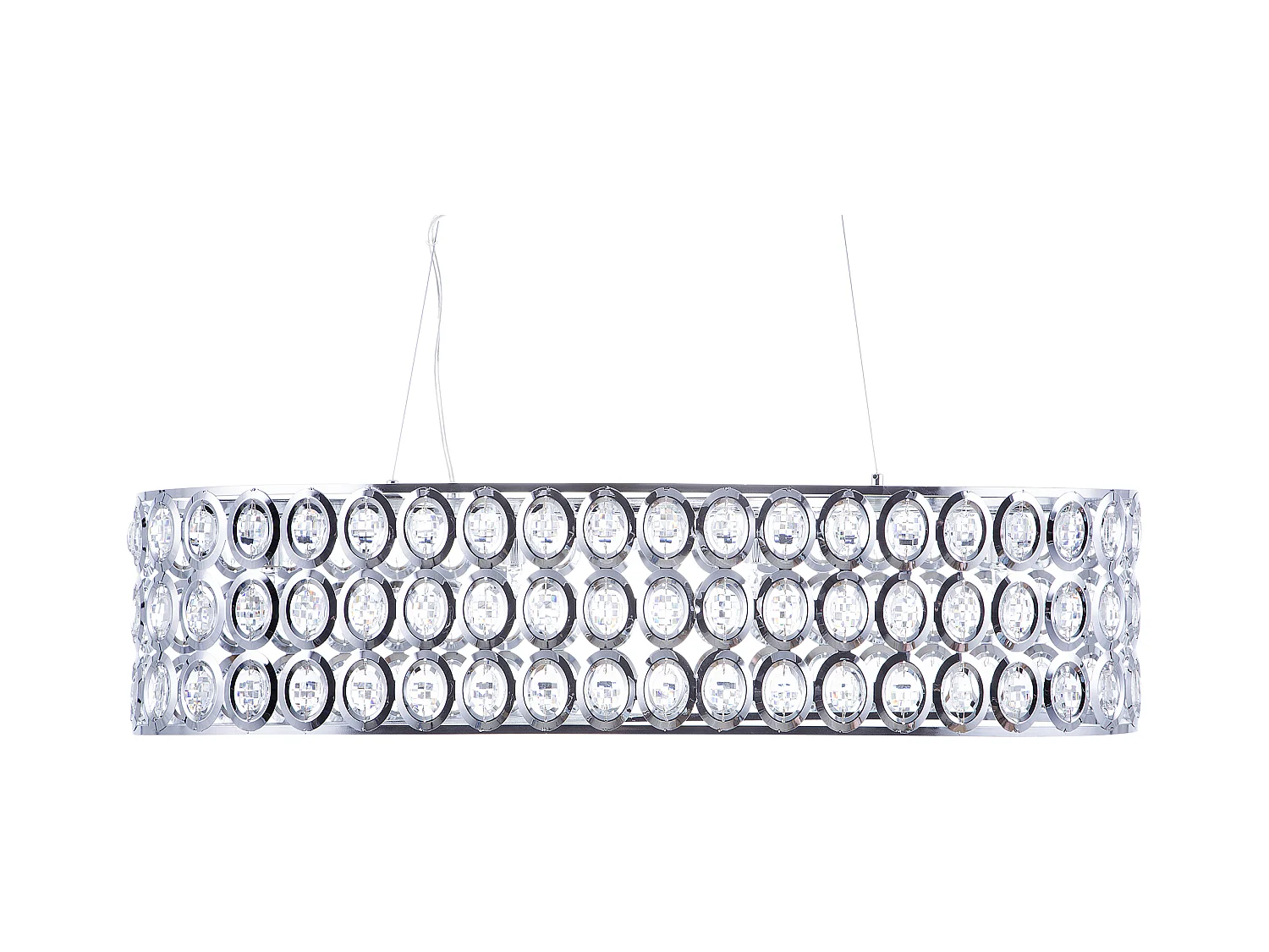 Lampe suspension TENNA Métal Argenté