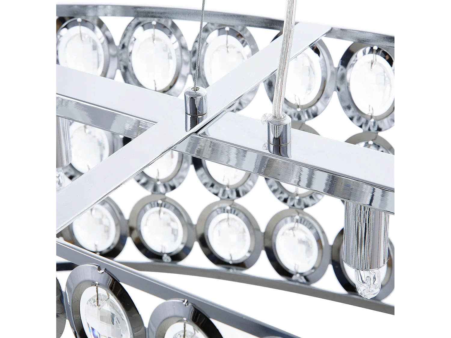 Lampa wisząca TENNA Metal Srebrny