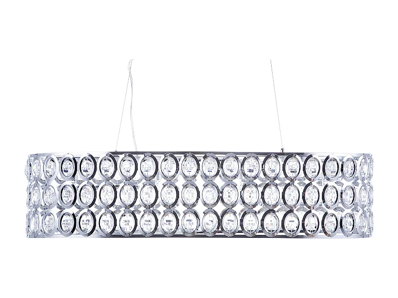 Lampe suspension TENNA Métal Argenté