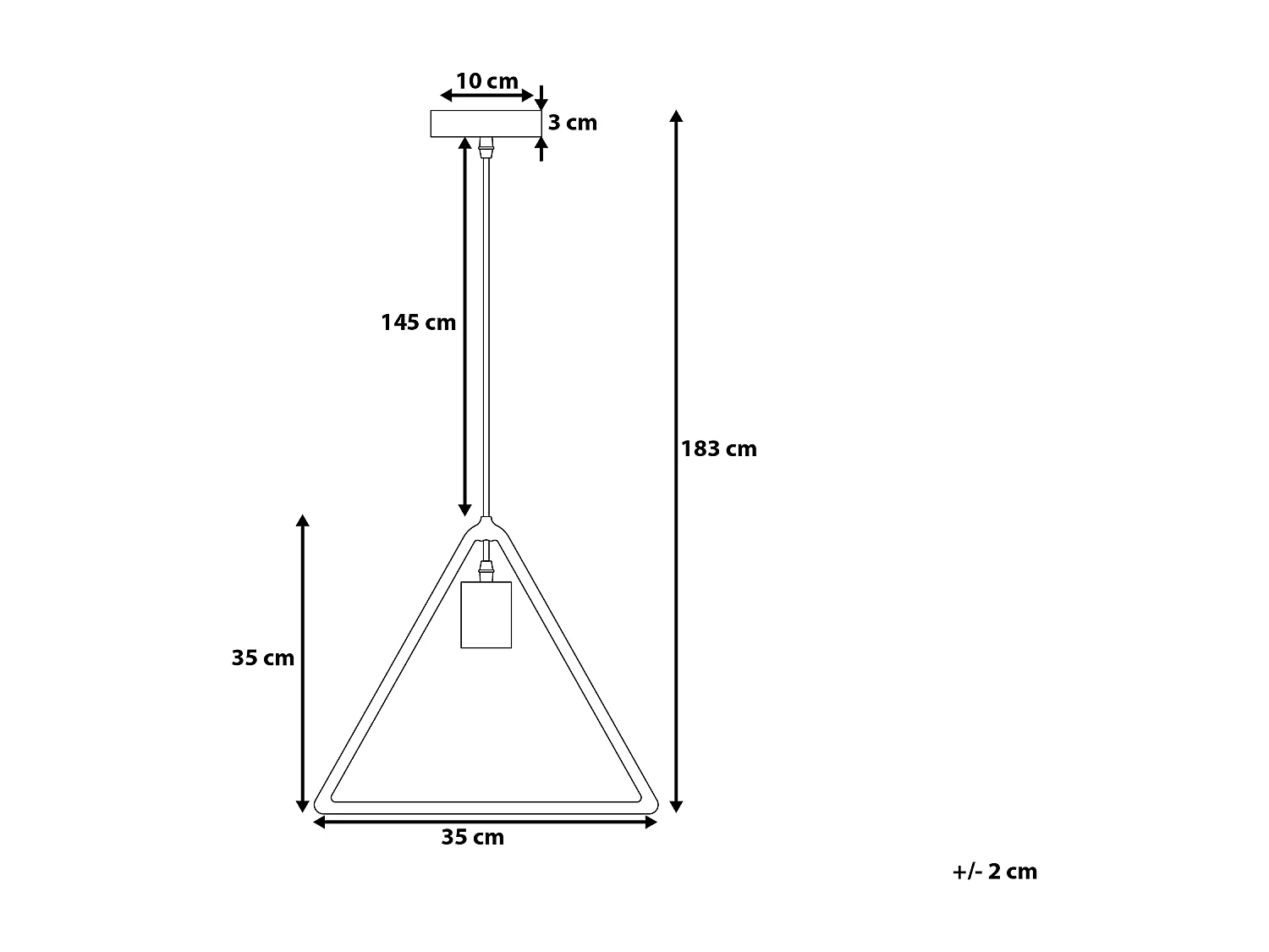 Hanglamp JURUENA Metaal Donkerbruin