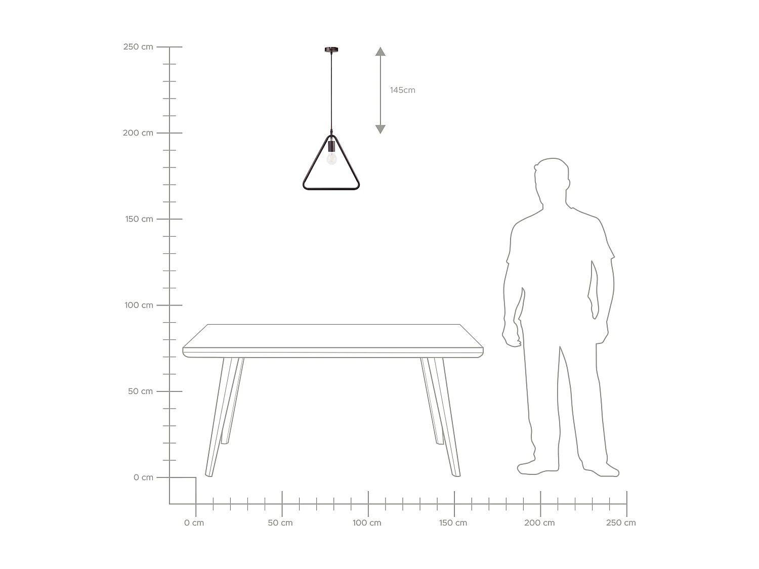 Hanglamp JURUENA Metaal Donkerbruin