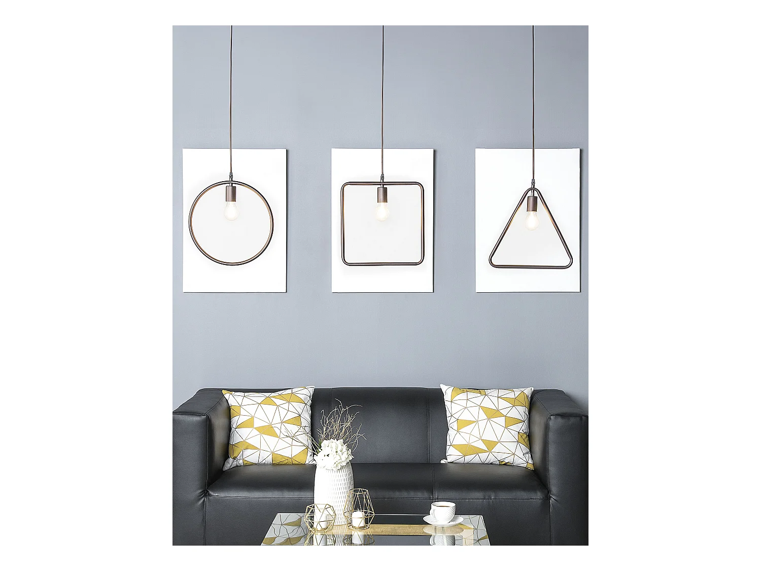 Hanglamp JURUENA Metaal Donkerbruin