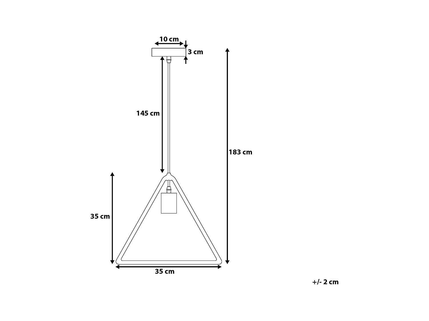 Hanglamp JURUENA Metaal Donkerbruin