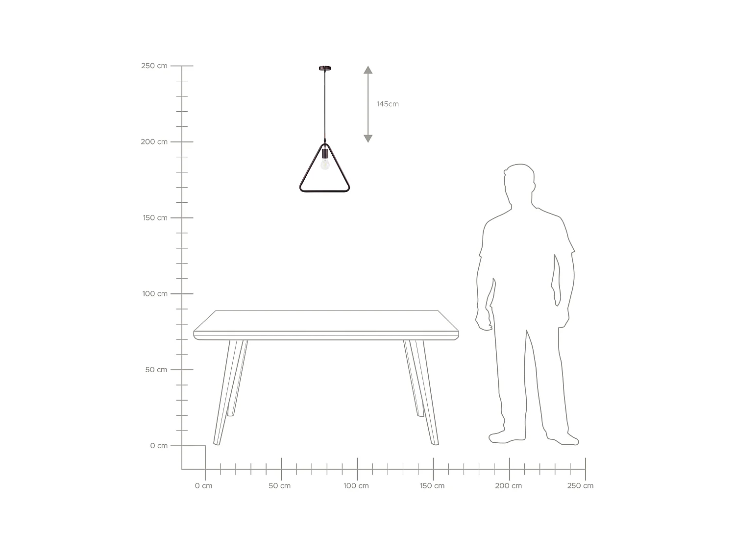 Hanglamp JURUENA Metaal Donkerbruin