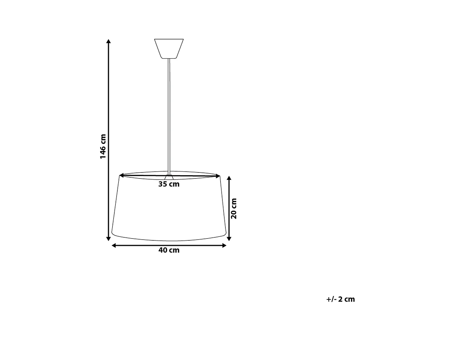 Hanglamp KALLAR Zwart
