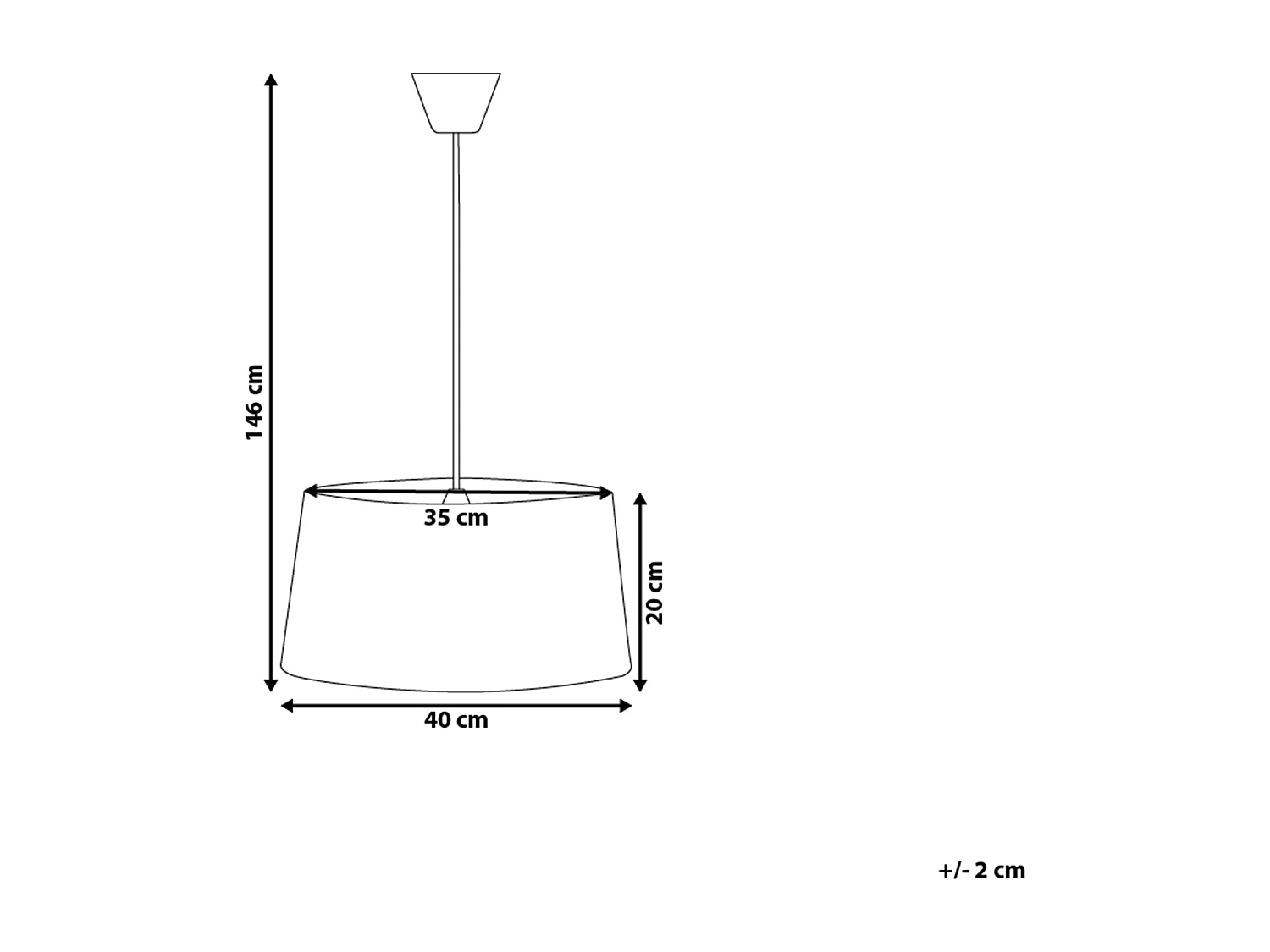 Hanglamp KALLAR Zwart