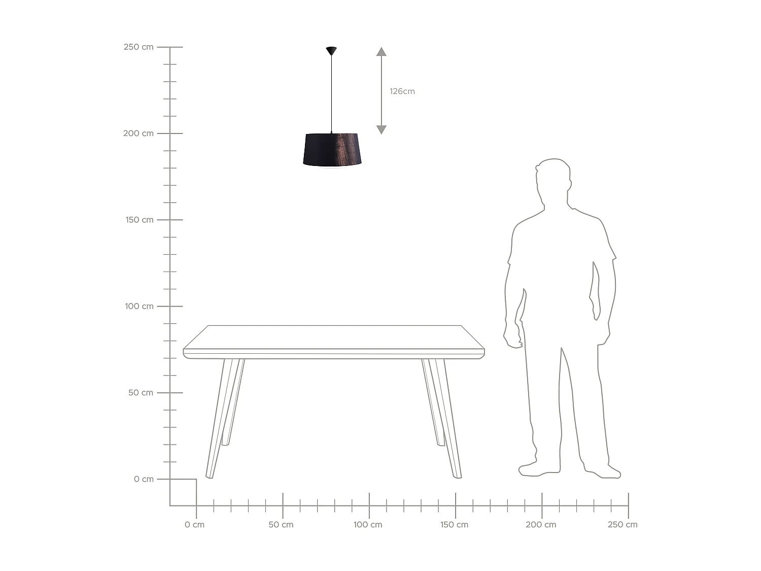 Hanglamp KALLAR Zwart