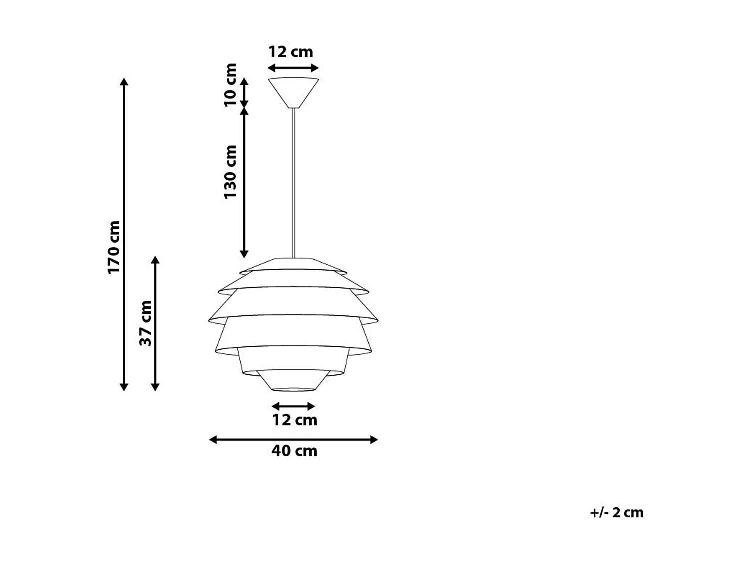 Lámpara colgante CONGO Blanco