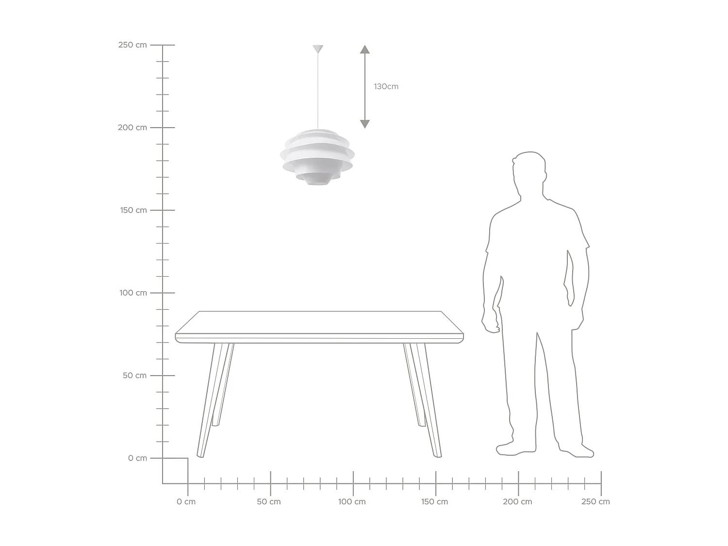 Lámpara colgante CONGO Blanco