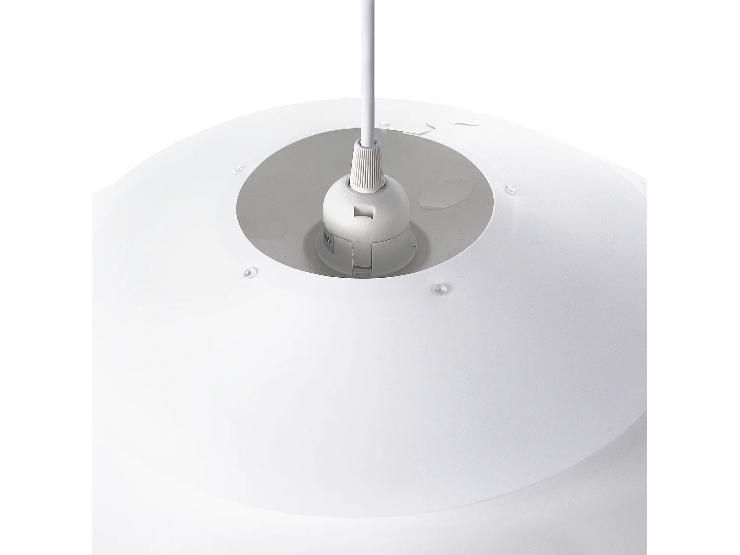 Kosmische Pendelleuchte runde Form Kunststoff weiß Congo