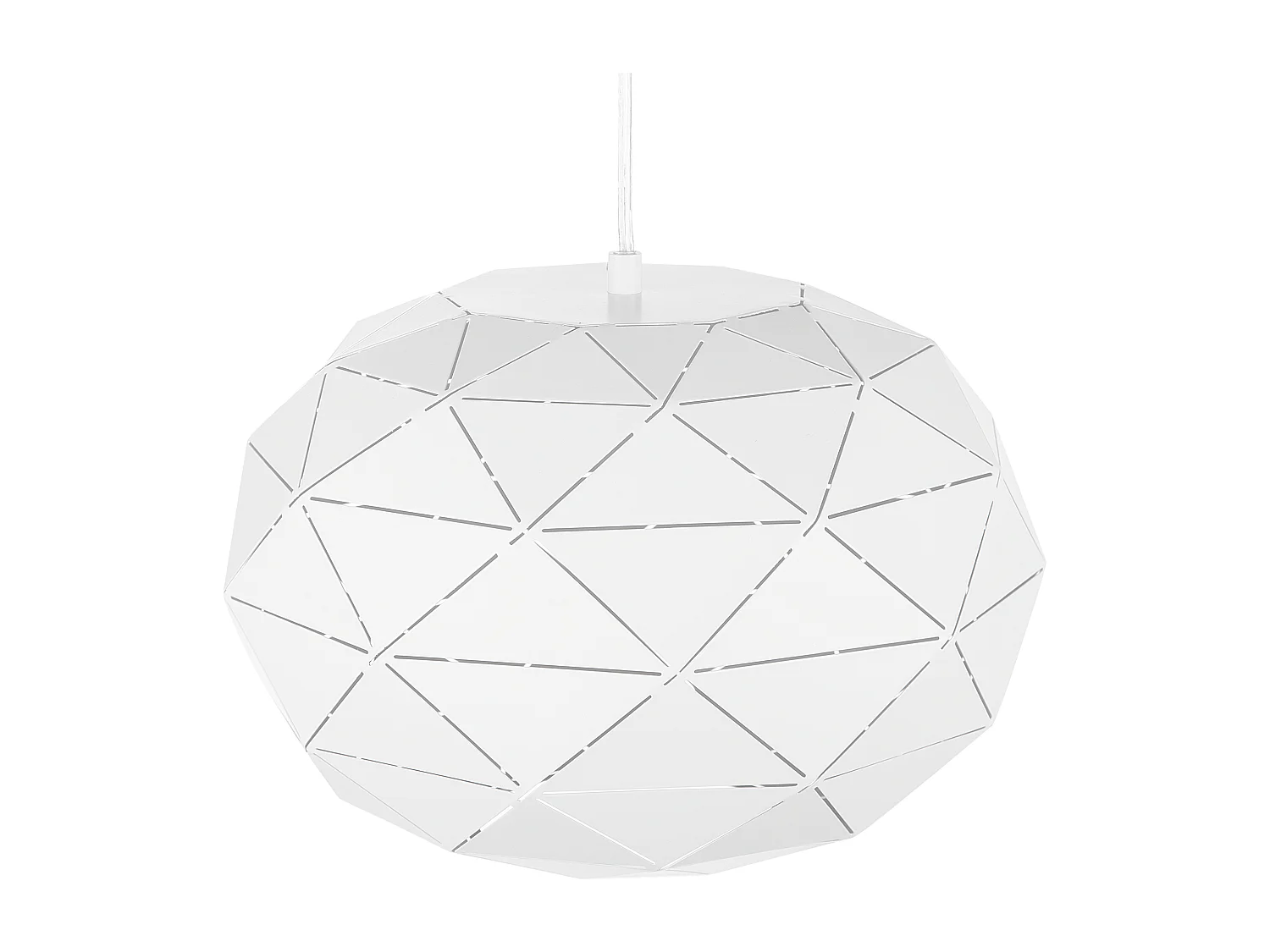 Stilvolle Hängelampe Designer Deckenspot geometrische Form weiß Rewa