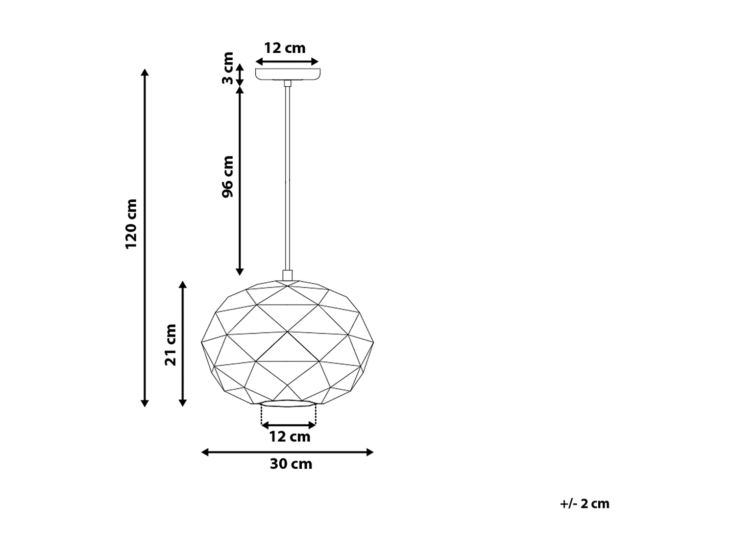 Lampe suspension REWA Métal Blanc