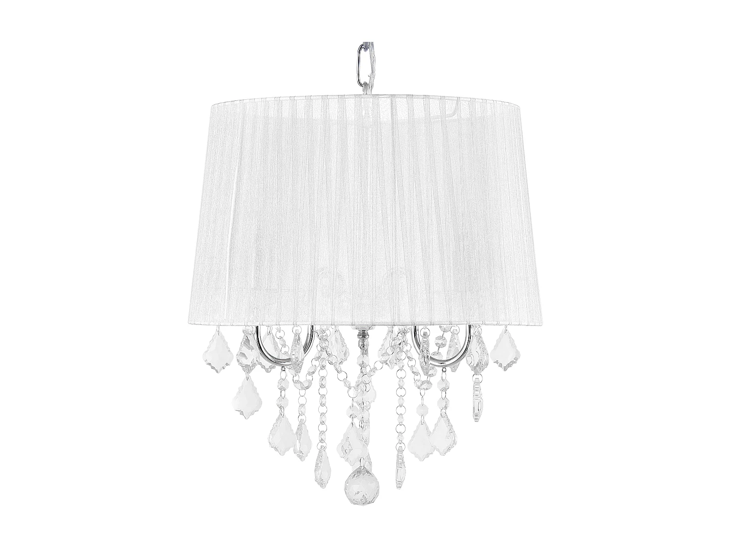 Einzigartige Designerlampe mit lichtdurchlässigem weiß Lampenschirm