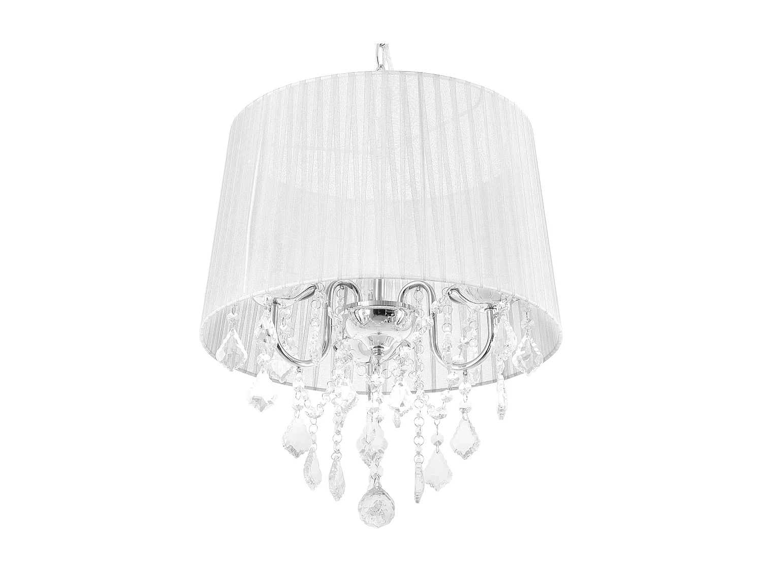 Einzigartige Designerlampe mit lichtdurchlässigem weiß Lampenschirm