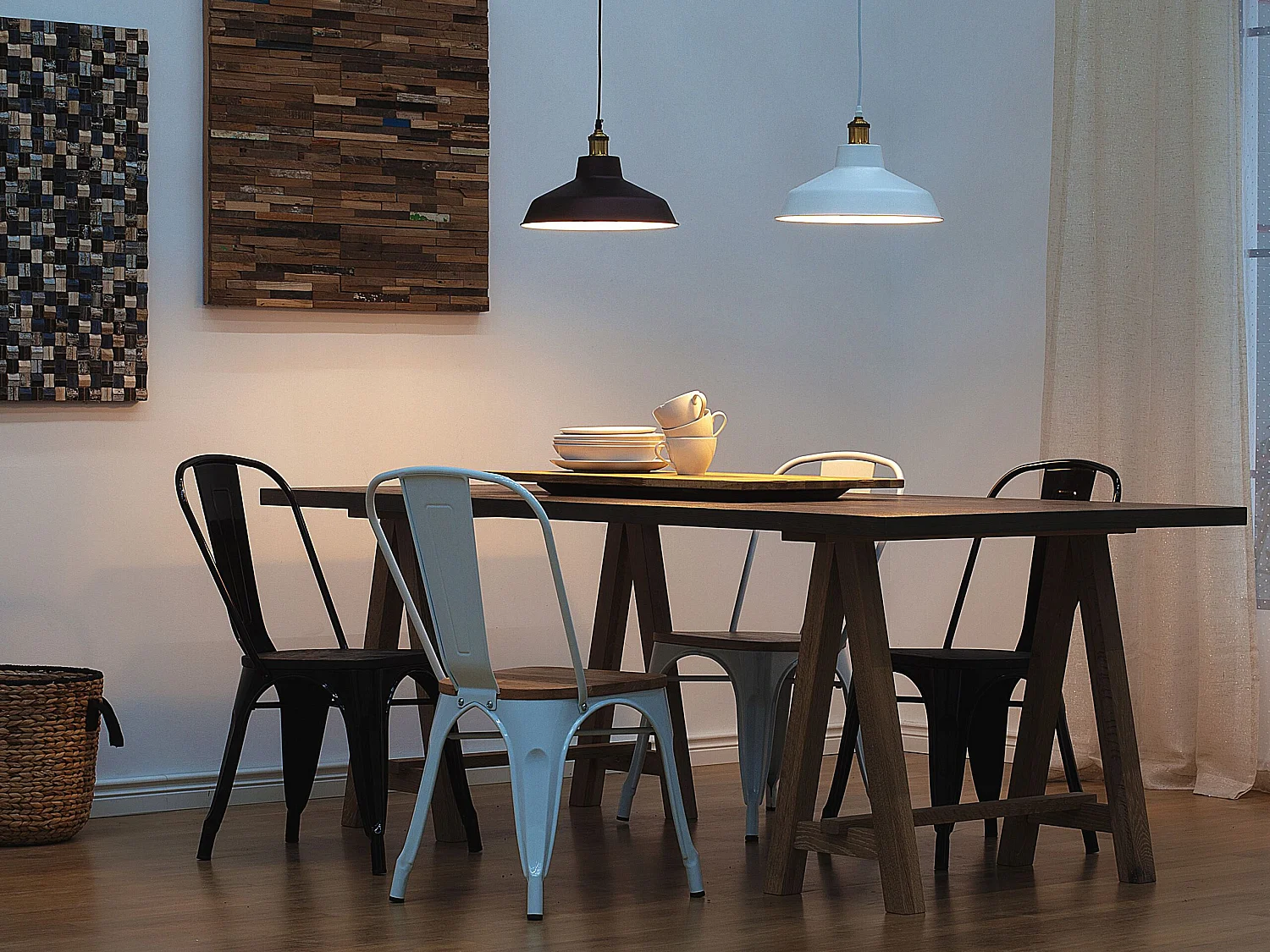 Hanglamp PECHORA Metaal Wit