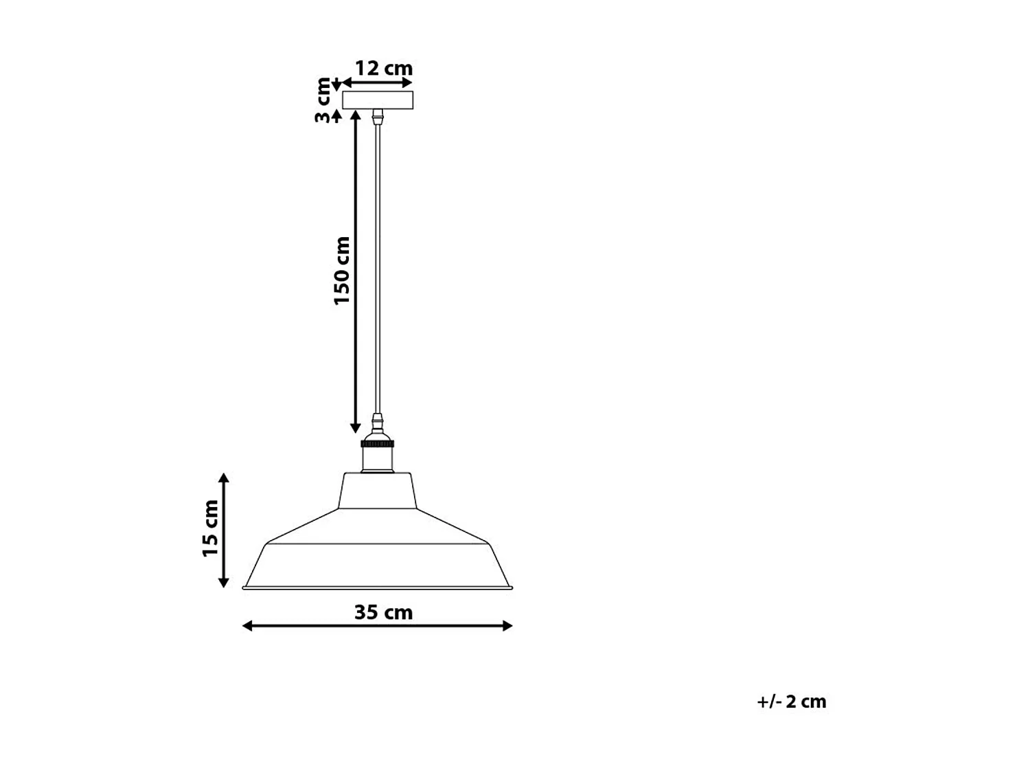 Hanglamp PECHORA Metaal Wit