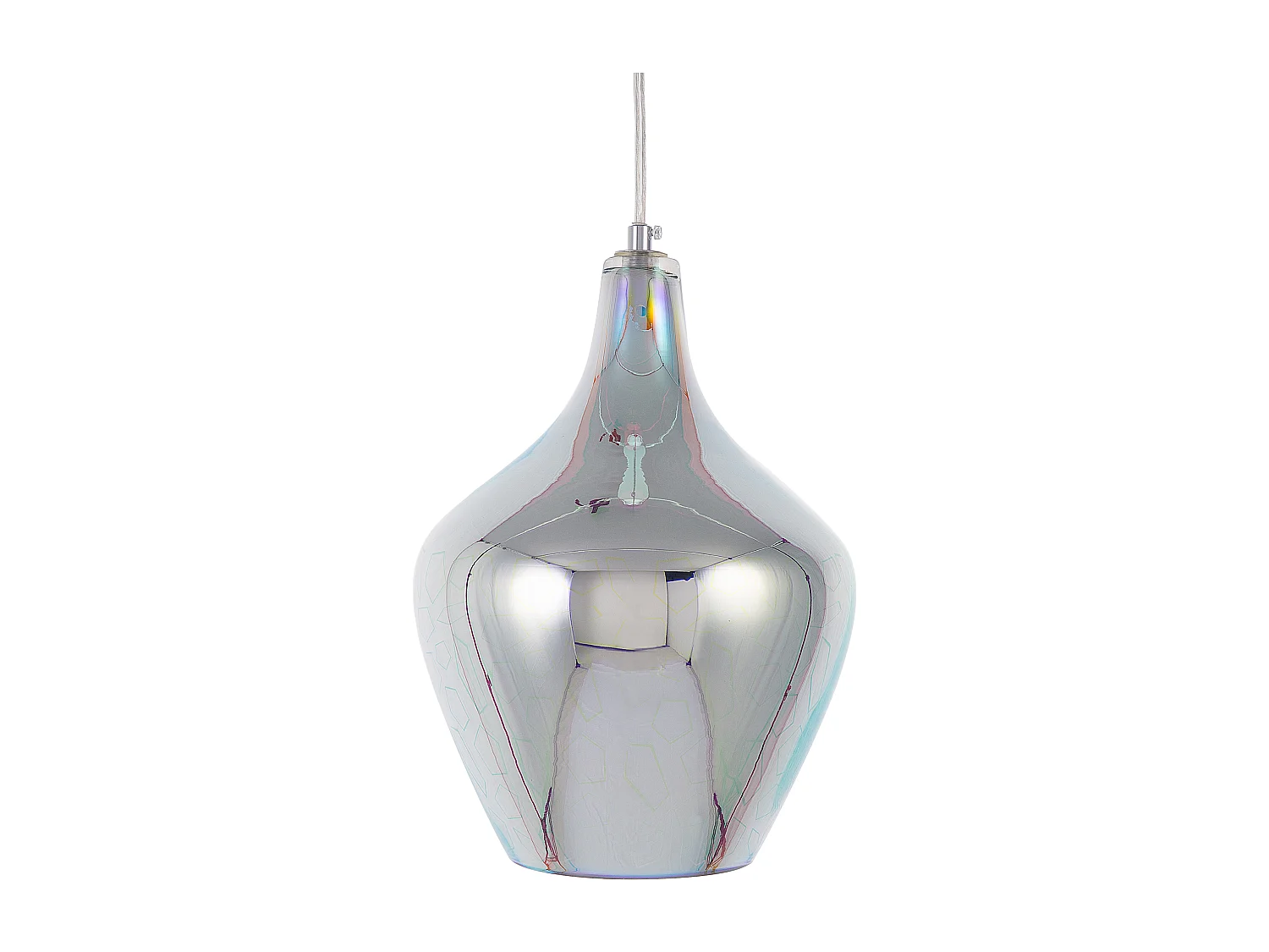 Hanglamp SOANA Glas Zilver