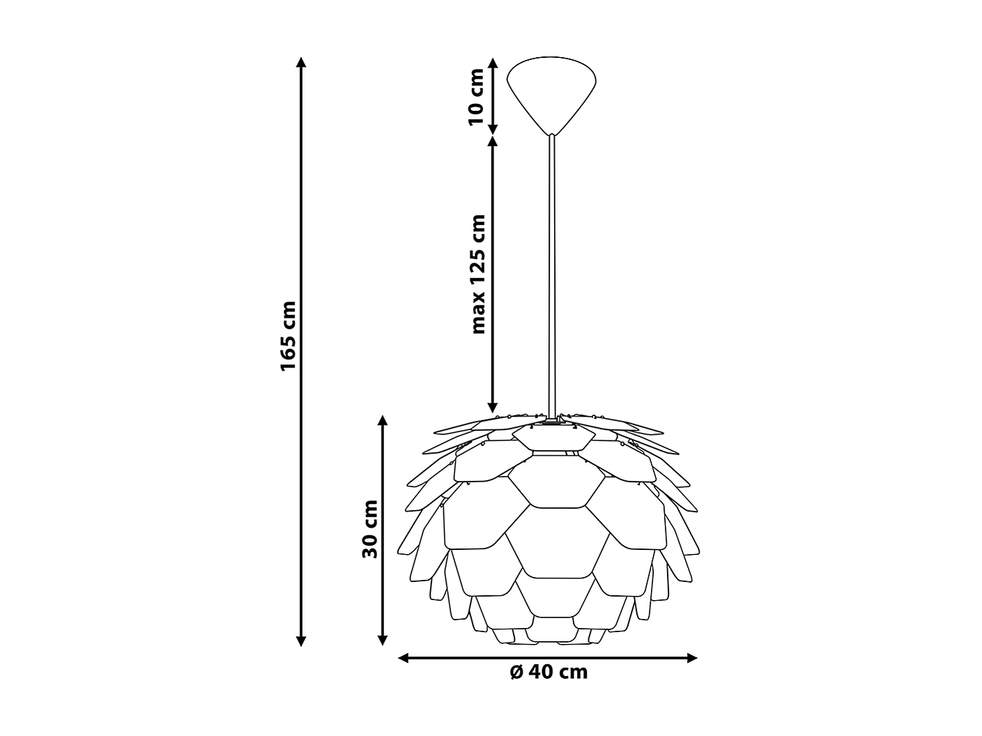 Hanglamp SEGRE S Goud