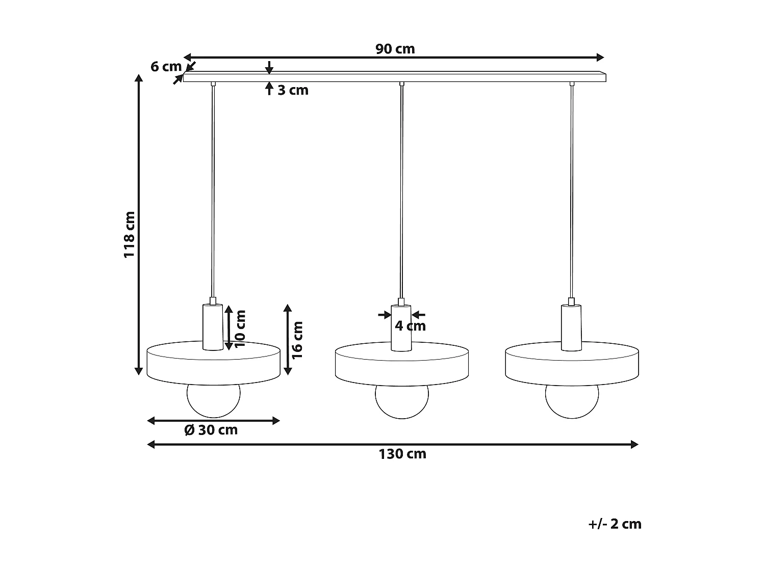 Hanglamp HARENA Metaal Zwart